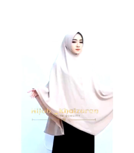 Khimar jilbab pad jumbo XXL crinckle airflow