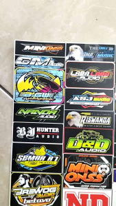 Stiker Sound | Stiker 1 Lembar | Stiker Pack Ukuran 21cmx31cm