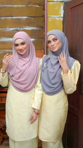 Hijabs and Such New Warda Crochet instant shawl premium chiffon bubble by Mootiara