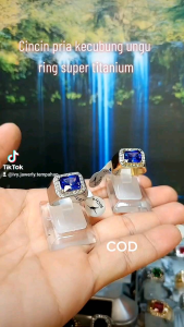 Cincin Pria Kecubung Unggu Bahan Ring Super Titanium