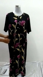 DESIGN TERBARU by AZAH BATEK KAFTAN DRESS DESIGN KANCING & SIKA NIGHTGOWN LONGDRESS DRESS COTTON SOFT SELESA MURAH NURSING