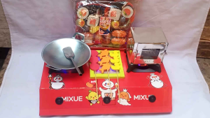 MAINAN ANAK PEREMPUAN KOMPOR LED MASAK MASAKAN KOMPOR BISA NYALA