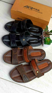 PROMO SANDAL PRIA TERBARU // SANDAL KULIT PREMIUM // SANDAL SELOP CASUAL // SANDAL ELEGAN NYAMAN DAN AWET // sendal ARZ-slippers