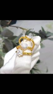 BBแหวนชุบสไตล์เล็กๆน่ารักมินิมอล.แหวนไมครอนฟรีไซต์