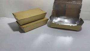 500cc Spaghetti BOX brown & Silver 25 Pieces per Pack By Drakes Packaging Supplies