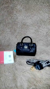 Top Handle Wanita Import LK Tas Tenteng Cewek Kulit Pu Hitam Tas Selempang Wanita 720972 2097