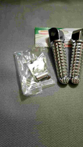 (BISA COD) Footstep Belakang Universal Chrome Pijakan Kaki Belakang Model Jagung Universal All Motor Honda Yamaha