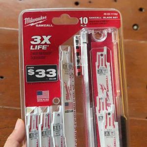 Milwaukee 20 pc SAWZALL Bi-Metal Wood and Metal Cutting Reciprocating Saw Blade Set (20-Piece)