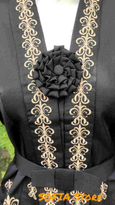 Atasan Kebaya Lengan Panjang Kutubaru Bordir Modern