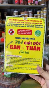(SALE KHỦNG 30%-60%) Trà Giải độc gan thận Hà Chiên Đông y (50 túi lọc)-Đào thải hết tất cả các chất độc tích tụ trong cơ thể gan và thận diệt được mầm mống bệnh phát ra trong gan và thận lọc tiểu rất tốt làm da hồng mịn -Qùa Tây Bắc 27