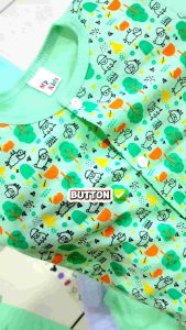 1Set 3Pasang Baby Baju 5-12month Size Besar Baby Sleepsuit Pajamas Lenggan Panjang dan Pendek.