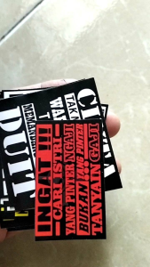 STIKER KATA KATA ISI 20 BAHAN CROMO GLOSY