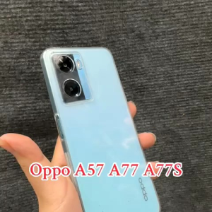 [ Ảnh thật ] Case ốp lưng Oppo A57 / A77S dẻo siêu trong suốt viền nhám chống trượt có chắn bụi bảo vệ camera