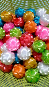 (แพ็คละ50ดอก)เหรียญโปรยทานดอกมะลิ