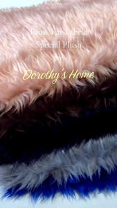 Special Plush Faux Fur Fabric Half Yard Square and Rectangular Long type 1 yard 3/4 yard | Dorothys Home