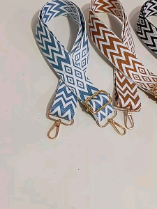 Cempaka12 4cm: Tali Tas Selempang Wanita Motif Piramid Acc Nekel