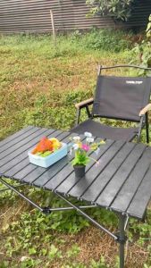 KURSI MEJA LIPAT CAMPING OUTDOOR BERKEMAH FOLDING CHAIR