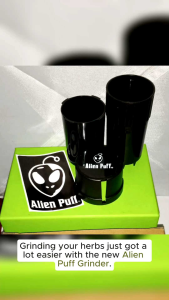 alien puff grinder with container