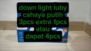 BOHLAM LED PANEL / DOWN LIGHT LUBY PUTIH PAKET 4 PCS