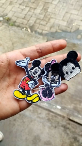 Clothes Patch - Patch Bordir Karakter Tsum Minnie & mickey mouse