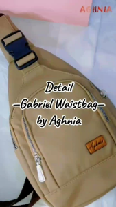 Gabriel Waistbag By Aghnia waistbag cowok terbaru/murah bahan chocoly