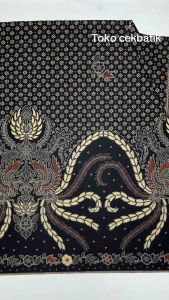 Kain Batik - Motif Burung Garuda Teruntum Jawa Modern Spesial Ukuran Lebih Panjang