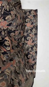 kain batik - Kualitas Ekspor Motif Elegan Balian Bunga Manis V2 (Merah Marun)