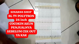 BACKLIGHT TV POLYTRON 24INC 24 INC 6K 3V LAMPU BL PLD 6 KANCING 3 VOLT