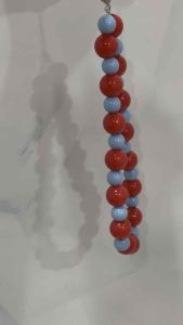 สร้อยลูกปัดวินเทจแดงฟ้า - Retropop Necklace ❤️🩵