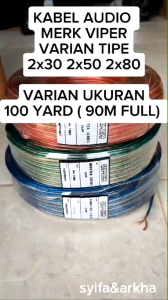 KABEL TRANSPARAN / KABEL LISTRIK / KABEL AUDIO 20 & 100 YARD VIPER