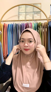 KENAN Hawa Instan Hijab Daily Bergo Nonpad Size M