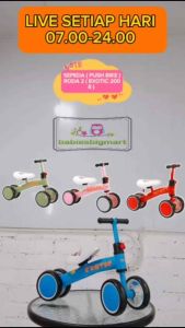 Sepeda Roda Tiga Balence Bike Tricycle Push Anak EXOTIC ET 2008
