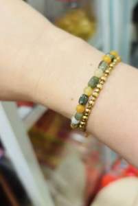 Vòng tay đã mã não 6li hạt xúc xắc nhỏ xinh thời trang