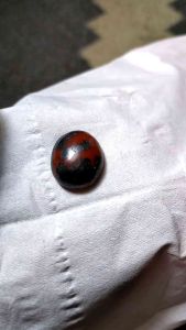 Batu badar merah natural nempel mahnet