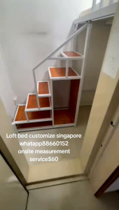 Loft bed customize singapore /helper loft bed/bomb shelter/helper room/store room/unity/smaller room loft bed customize