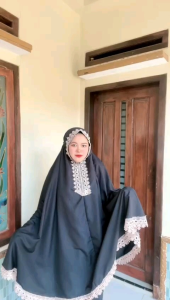Mukena Ruku 2in1 Resleting: Khadijah Dhiaz Collection