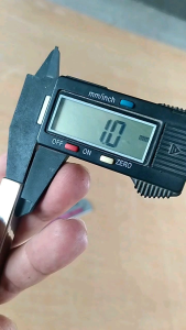 Pipa Kotak Stainless Diameter 1 cm x 1 cm Tebal 1 mm Panjang 20 cm