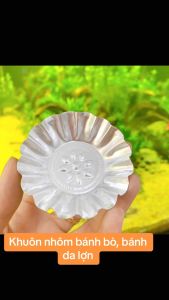 Khuôn Nhôm Bánh Bò - Bánh Da Lợn - Nhôm Nhập - Hình Bông Cúc - gia dụng Nari