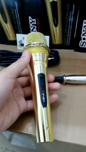 MIC SONY SN 909 BODY GOLD EDITION MICROPHONE KABEL MIC KARAOKE