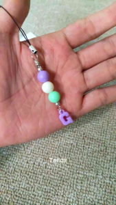 GANTUNGAN HP INISIAL HURUF / GANTUNGAN HP MANIK BULAT REQUEST HURUF A-Z