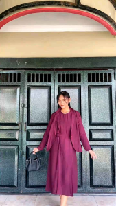 Malvin Set by Valent - Bajut Set Rok Outer Blazer Crinkel Airflow