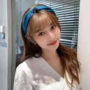 Headband Wideplain Bando Korea Bandana Lebar polos by Velmorra