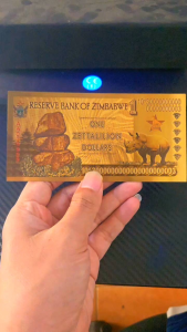 Koleksi Uang Gold Foil Zimbabwe Edisi Satu Zettallion – Desain Eksklusif Kolektor