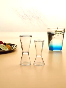 Jigger Transparan Bening 10/20 ml - Gelas Ukur Praktis dan Ekonomis - Tahan Suhu -40 hingga 130 derajat