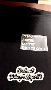 Baju Kaos Pesan Mama jangan Ngobat Kalo Ga sakit Kaos Viral Kaos kata Kata | Ligar24 Tshirt