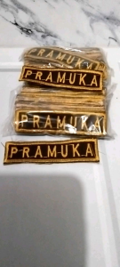 BED PRAMUKA Bordir / TULISAN PRAMUKA BORDIR