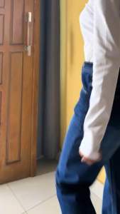 Celana Highwaist Kulot Loose Jeans Wisker Wanita Gaya Desain Korea