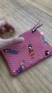 Local Handmade Cute Japanese Pocket Tissue Pouch/Card Zipper Pouch