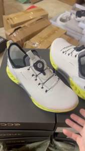 Giày Golf Ecco Nam Nút Vặn BOA Mẫu Mới Nhất - 2 Màu - Ecco Golf Shoes