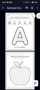 Alphabet elements dot markers worksheets for kids | ages 4-6 | 52 pages total